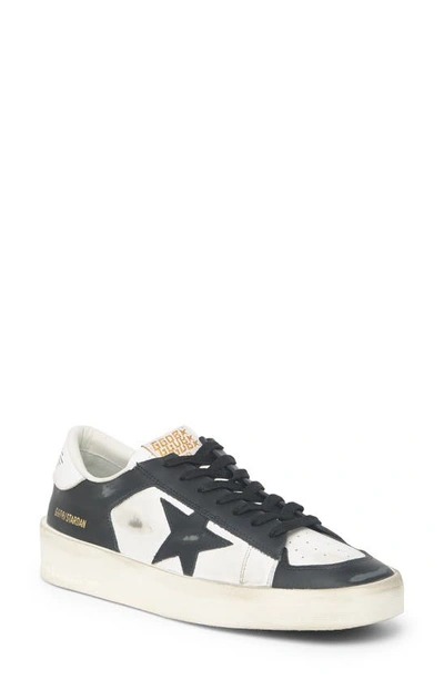 Golden Goose Stardan Sneakers In Black And White Leather