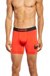 Nike Essential Micro Swoosh Boxer Briefs In Red In Red/red