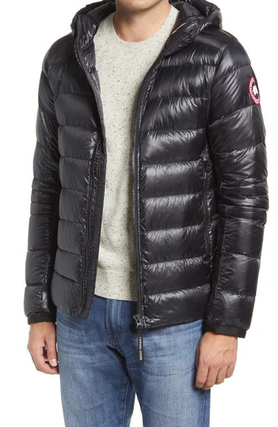 Canada Goose Crofton Water Resistant Packable Quilted 750-fill-power Down Jacket In Black