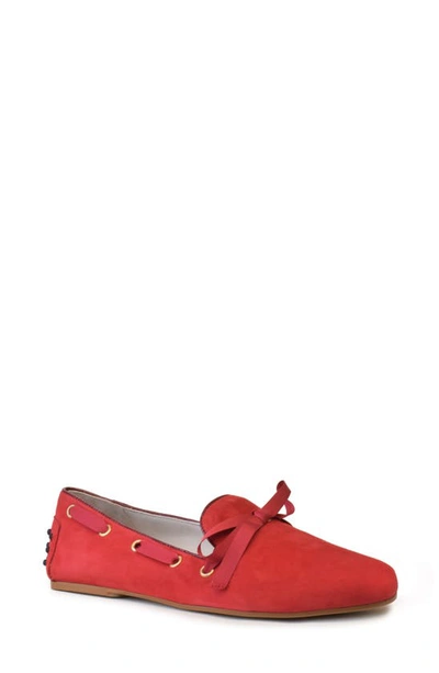 Amalfi By Rangoni Delta Loafer In Red Cashmere Suede