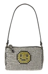 Kurt Geiger Party Pochette Embellished Shoulder Bag In Silver