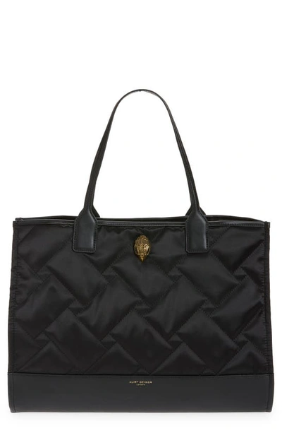 Kurt Geiger Quilted Shopper Bag In Black