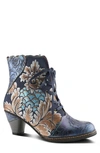 L'artiste Siren Bootie In Navy Multi
