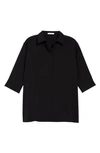 The Row Elada Button-down Shirt In Black
