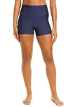 Alo Yoga Airlift High Waist Shorts In True Navy