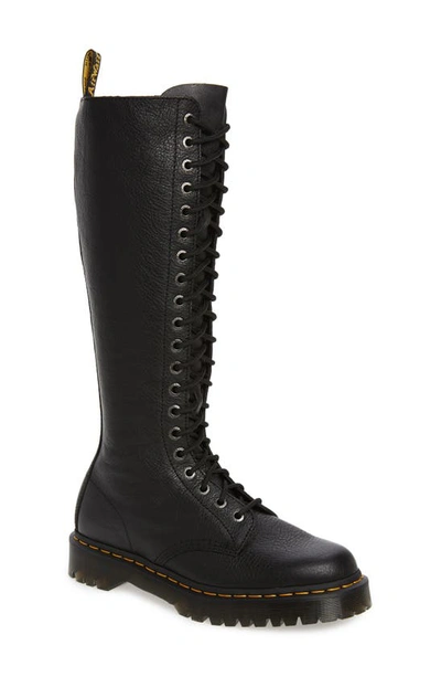 Dr. Martens' 30mm 1b60 Bex Leather Tall Boots In Black