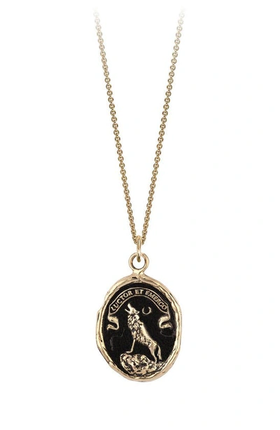 Pyrrha Struggle & Emerge Pendant Necklace In 14k Gold