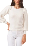 1.state Balloon Sleeve Sweater In Antique White