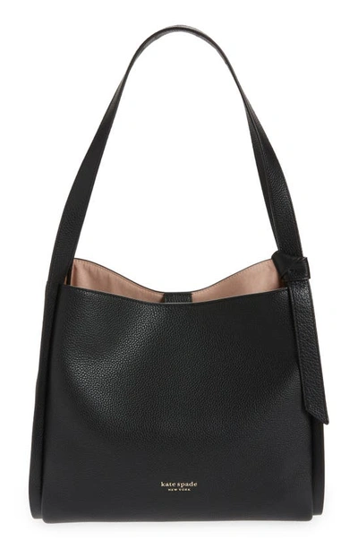 KATE SPADE KNOTT LARGE LEATHER SHOULDER BAG,K4395