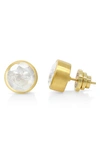 Dean Davidson Signature Large Moonstone Stud Earrings In Moonstone/ Gold