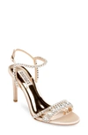 Badgley Mischka Women's Marina Embellished High Heel Sandals In Soft Nude