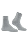 Falke Bedsock Rib Knit Socks In Silver