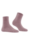 Falke Wool Blend Lounge Socks In Brick