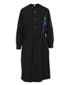LOEWE LOEWE LADIES EMBROIDERED TUNIC SHIRT DRESS IN BLACK