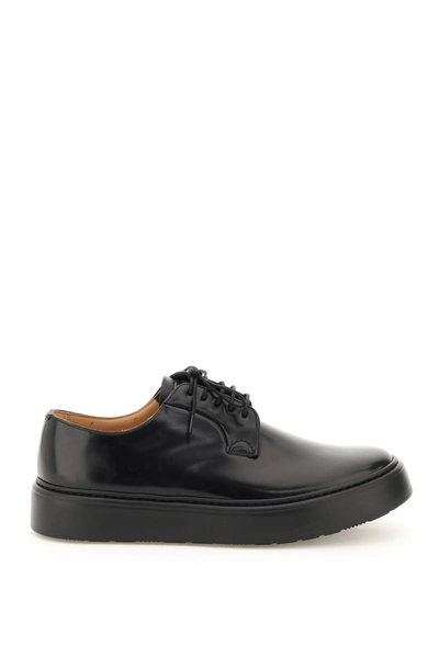 Church's Brushed Leather Shannon We Lace-up Shoes In Black