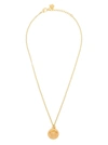 VERSACE GOLD-COLORED METAL NECKLACE WITH MEDUSA PENDANT
