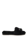 Tory Burch Pantoletten Aus Shearling Mit Verzierung In Black