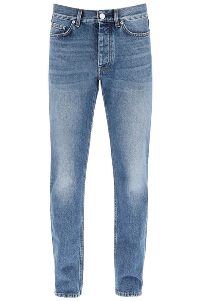 Sunflower Organic Cotton Straight Leg Jeans With Classic Five-pocket Design In Blue