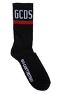 Gcds Black Socks With Logo In Black