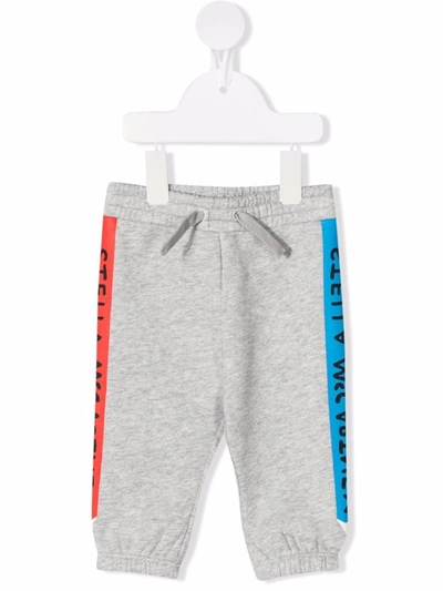 Stella Mccartney Babies' Logo侧饰运动裤 In Grey