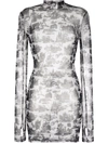 Philipp Plein En Plein Air-print Mini Dress In White