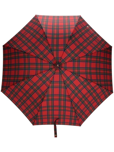 Mackintosh Heriot Whangee-handle Umbrella In Red