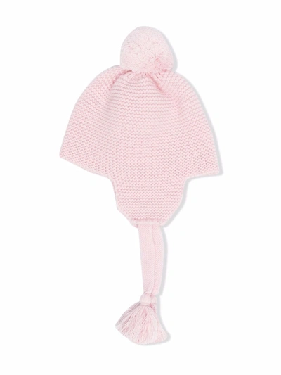 Il Gufo Babies' Chunky Knit Wool Hat In Pink