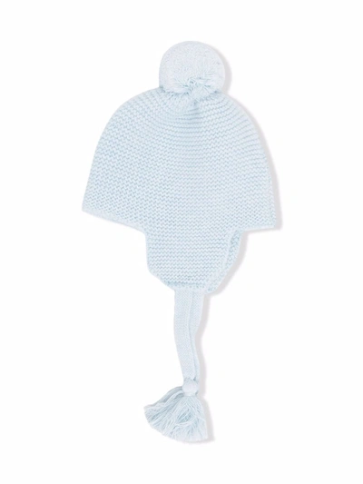 Il Gufo Babies' Chunky Knit Wool Hat In Blue