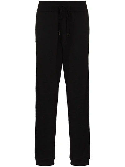 Ferragamo Elasticated Waistband Straight-leg Trousers In Black