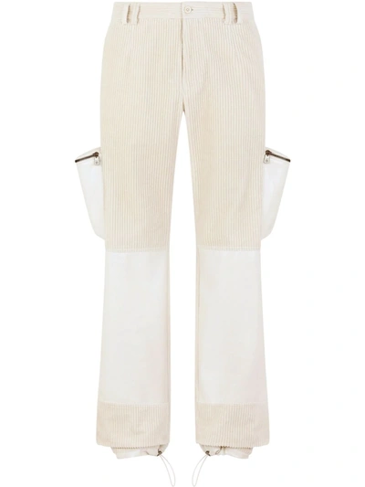 Dolce & Gabbana Multiple-pocket Straight-leg Trousers In White
