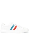 Madison.maison 3 Stripe & Your Out Leather Sneakers In White