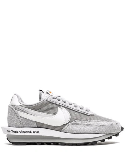 Nike X Sacai X Fragments Ldwaffle Sneakers In Grey