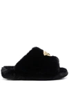 VERSACE MEDUSA HEAD-PLAQUE SLIPPERS