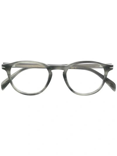 Eyewear By David Beckham Round Frame Glasses In Gray