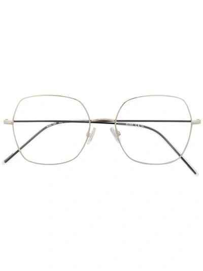 Hugo Boss Round-frame Glasses In Gold