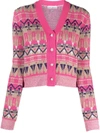 PACO RABANNE JACQUARD KNIT CARDIGAN