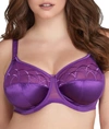 Elomi Cate Full Figure Underwire Lace Cup Bra El4030, Online Only In Pansy