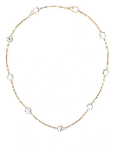 Swarovski Constella Crystal Choker Necklace In Gold Tone, 14.13-16.13