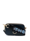Marc Jacobs Logo-plaque Crossbody Bag In Blue