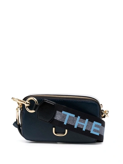 Marc Jacobs Logo-plaque Crossbody Bag In Blue