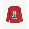 Stella Mccartney Rusty Red Painting Friends Graphic-print Cotton T-shirt 3-36 Months 24 Months