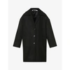 Palm Angels Logo-print Single-breasted Coat