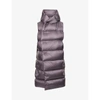 Rick Owens Womens Egg Plant Liner Hooded Shell-down Gilet 8