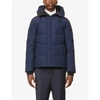 Canada Goose Mens Atlantic Navy Macmillan Funnel-neck Twill-down Parka Jacket