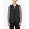 Barbour Funnel-neck Quilted Shell Gilet In Black