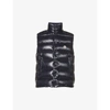 Moncler Mens Navy Tibb Branded Shell-down Gilet 38