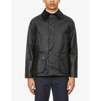BARBOUR BARBOUR MENS NAVY BEDALE WAXED-COTTON JACKET,44177086