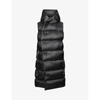 RICK OWENS WOMENS BLACK LINER HOODED SHELL-DOWN GILET 10