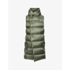 Rick Owens Womens Green Liner Hooded Shell-down Gilet 14