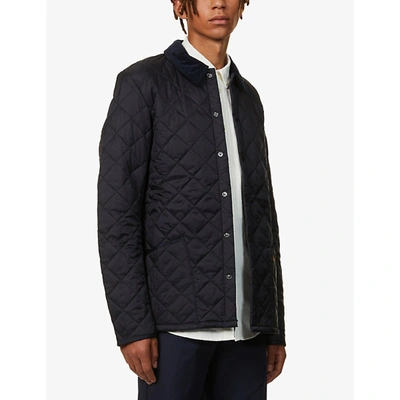 BARBOUR MENS NAVY LIDDESDALE QUILTED SHELL JACKET,41356839